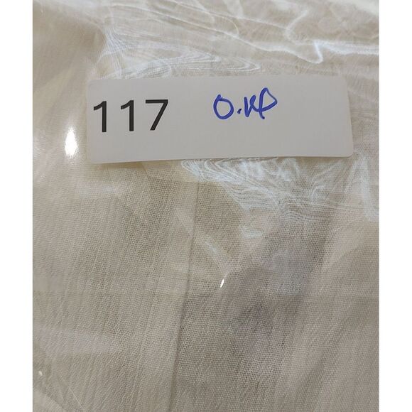 Lace Trim Dress White V Neck Button Front Short Sleeve Dress - Picture 13 of 13